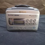 Aiwa TX388 Silver Portable Super Bass Cassette Player, Damaged, Read. Fixed Price $8.55.