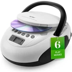 Tyler Portable Cd Player Boombox With Fm Radio, Bluetooth, And Usb White. Fixed Price $63.17.