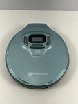 Blue White-westinghouse Portable Cd Player (model # WDM13625) Tested Aqua Marine. Fixed Price $25.00.