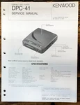 Kenwood DPC-41 Cd Player Service Manual *original*. Fixed Price $14.97.