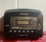 Vtg Aiwa Tape/radio Player HS-TX456 4.5 3.5 Wlkmn Light On But Not Tested. Fixed Price $50.00.