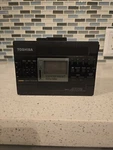 Toshiba Stereo Radio Cassette Player KT-4529 Portable Noclip Works Except Screen. Fixed Price $35.00.