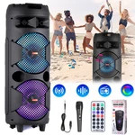 6000W Bluetooth Speaker Dual Subwoofer Super Loud Stereo Sound System Fm W/mic. Fixed Price $75.99.