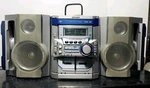 Sharp Mini Component Shelf System CD-BA300 Tested, Dual Sided Speakers, Read. Fixed Price $150.00.