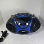 Memorex MP3838BLU Portable Am/fm Radio/ Cd Player Blue Tested Works. Fixed Price $24.99.