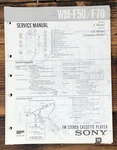 Sony WM-F50 WM-F70 Cassette Player Service Manual *original*. Fixed Price $24.97.