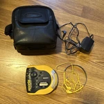 Sony Discman D-ES51 Yellow/black Portable Cd Player Case & Earbuds Nostalgic. Fixed Price $101.00.