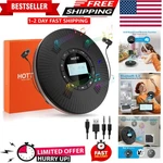 Hott Portable Cd Built-in 4 Speakers Bluetooth 5.3 Anti Skip Player.... Fixed Price $105.29.