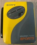 Vintage Sony Walkman Sports WM-SFX30 Yellow Gray Cassette Player Fm Am Radio. Fixed Price $109.99.