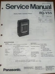 Panasonic RQ-V55 Service Manual Cassette Player Original. Fixed Price $19.99.