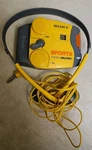 Sony Fm/am Sports Walkman Radio SRF-88 Headphones MDR-W20G Tested. Fixed Price $35.00.