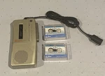 Ge 3-5375A Avr Microcassette Recorder W/ 2 Tapes And Microphone Works. Fixed Price $39.99.