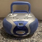 Koss PC300 Fm/am Cd-rw Portable Boombox Blue/silver Tested. Fixed Price $47.99.