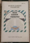 Vintage 25 Beer Garden Favorites Music Cassette Tape Tdp Records 1978 Complete. Fixed Price $13.49.
