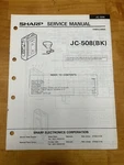 Sharp JC-508 Cassette Tape Player Service Manual Vintage Oem Diagrams. Fixed Price $14.99.