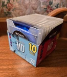 Sony- Recordable Mini Color Disc PACK-2 Open- 10MDW74CL. Fixed Price $74.95.