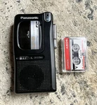 Vintage Panasonic RN-402 2-SPEED Handheld Cassette Voice Recorder Tested & Works. Fixed Price $58.00.