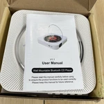 New Portable Wall Mountable Bluetooth Cd Player With Remote Control White. Fixed Price $34.99.
