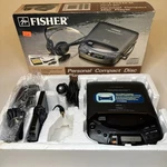 Vintage Fisher PCD-60 Portable Player Box W/ Car Adapter Package Tested. Fixed Price $44.99.