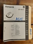Aiwa XP-R970 Service Manual Original Repair Book Stereo Cd Player. Fixed Price $19.99.