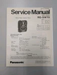 Panasonic RQ-SW70 Stereo Radio Cassette Player Service Manual D-5230. Fixed Price $54.95.