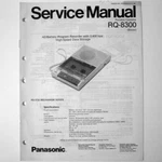 Panasonic RQ-8300 Cassette Recorder Service Manual Schematics Parts Lists. Fixed Price $8.55.