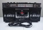 Qfx J-22U Am Fm SW1 SW2 4-BAND Radio Bass Cassette Boom Box Tested Vtg. Fixed Price $24.50.