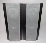 The Sharper Image 3-WAY Bookshelf Speakers, 4-OHM 20W Model MC502 Tested Working. Fixed Price $42.99.
