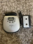 Panasonic Portable Cd Player SL-SX300 Silver Bundle Working With Car Cassette. Fixed Price $42.99.