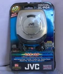 Vintage For Collectors Jvc Portable Cd Player Hyper Bass Silver (XL-PG4J). Fixed Price $408.29.