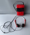 Vintage 1988 Sharp JC-F3 Am/fm Radio Stereo Cassette Player Red. Fixed Price $50.00.