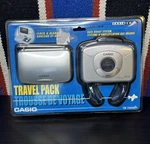 Casio TR-102SET Travel Pack AS-33 Cassette Player Clock Alarm New Sealed Vintage. Fixed Price $69.99.