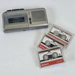 Vintage Sony M-570V Handheld Cassette Voice Recorder W/ 3 Tapes Working. Fixed Price $79.99.