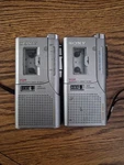 2 Sony M-545V Handheld Cassette Voice Recorder. Fixed Price $32.75.