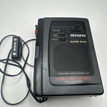 Aiwa Stereo Radio Cassette Recorder Model No. HS-JS315W Tested Working W/ Mic. Fixed Price $59.99.
