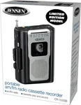 New Jensen CR-100SB Portable Cassette Player Recorder Retro Built-in Am/fm Radio. Fixed Price $25.39.