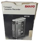 Sanyo M-1118 Compact Cassette Recorder Voice Activated System Vintage. Fixed Price $58.00.