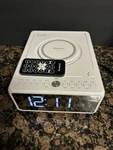 Keni LC-10W White Usb Bluetooth Speaker Cd Alarm Clock Radio Qi Wireless Charger. Fixed Price $62.99.
