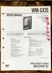 Sony WM-GX35 Radio Cassette Service Manual *original*. Fixed Price $19.97.