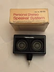 Vintage Realistic Personal Stereo Speaker System Cat No 40-155 Radio Shack Tandy. Fixed Price $24.99.