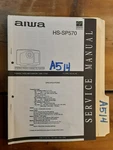 Aiwa HS-SP570 Service Manual Original Repair Book Stereo Radio Tape Deck. Fixed Price $19.99.