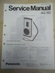 Panasonic Service Manual RQ-180 Microcassette Tape Recorder Original. Fixed Price $9.48.