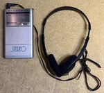 Vintage Sanyo RP55 Portable Am/fm Stereo Radio With Headset - Tested Working. Fixed Price $9.95.