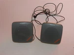 P3 Vintage Yellow Sony Sports SRS-5G Stereo Speaker System. Fixed Price $19.09.