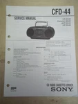 Sony Service Manual CFD-44 Cd Cassette-corder Boombox Original Repair. Fixed Price $12.98.