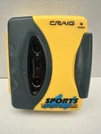 Craig JH6015 Weather Resistant Stereo Cassette Player Yellow & Gray Working. Fixed Price $19.99.