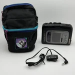 Aiwa Radio HS-JS345W With Microphone And Case Read Description. Fixed Price $25.00.