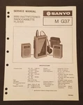 Sanyo G37 Mini Am/fm Stereo Radio Cassette Player. Service Manual. Japan 1983. Fixed Price $14.99.