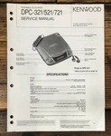 Kenwood DPC-321 DPC-521 DPC-721 Cd Player Service Manual *original*. Fixed Price $14.97.