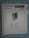 Sanyo M-G8 Service Manual Original Repair Book Stereo Walkman Tape Player. Fixed Price $20.00.
